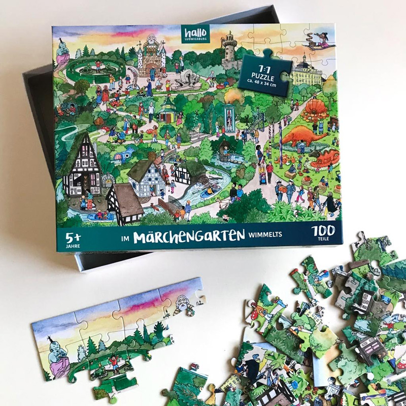 Puzzle »Im Märchengarten wimmelts«