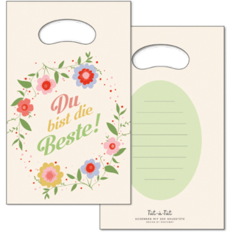 Geschenktüte "Du bist die Beste"