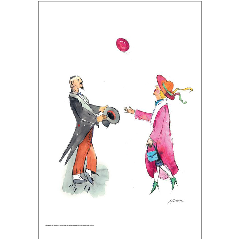 Poster liebevoll & kernig – Ballspiel