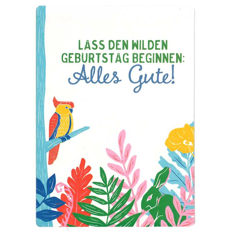 Up-Card "Lass den wilden Geburtstag ..."