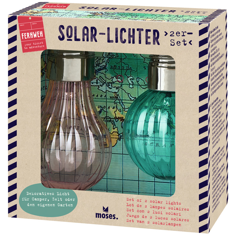 Fernweh Solar-Lichter 2er Set
